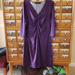 Purple knot front dress by Jones New York